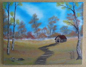 50x40 Pathway to Autumn