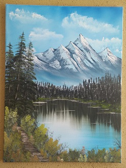 45x60 Distant Mountains 2