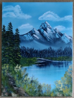 45x60 Distant Mountains 3