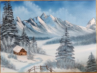 60x45 A Perfect Winterday 2