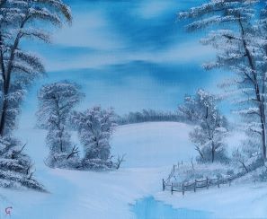 50x40 Snowy Solitude 2